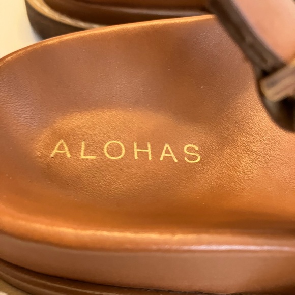 Alohas Leather Sandals Size 41 - Picture 4 of 6